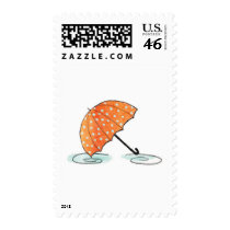 Homeberries Umbrella in Puddles postage