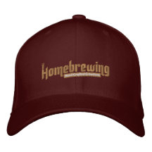 Homebrewing cupo el gorra gorros bordados