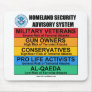 Homeland Security Advisory Mousepad