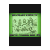 Homeland Security Fighting Terrorism Since 1492 postcards by aandjdesigns Homeland Security Fighting Terrorism Since 1492 postcards
