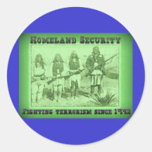 Homeland Security Fighting Terrorism Since 1492 Sticker
