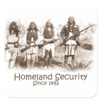 Homeland Security Square Sticker