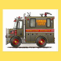 Homeland Security Truck Postcard postcards