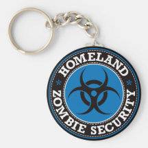 Homeland Zombie Security - Blue B Key Chain