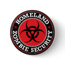 Homeland Zombie Security - Red B Pins