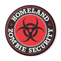 Homeland Zombie Security - Red B magnets by visualnewbie Homeland Zombie Security - Red B magnets
