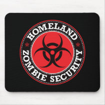 Homeland Zombie Security - Red B Mouse Mats