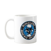 Homeland Zombie Security Skull - Blue Coffee Mug