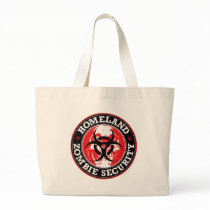 Homeland Zombie Security Skull - Red bags by visualnewbie Homeland Zombie Security Skull - Red bags