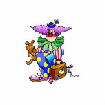 Homeless clown Suitcase & Dog Photo Cutouts