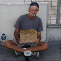 homeless in Vegas Statue photo sculptures