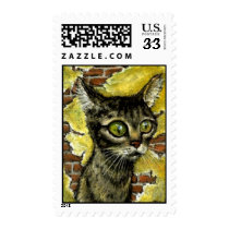 Homeless kitty postage postage
