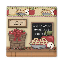 Homemade Apple Pie Customizable Magnet