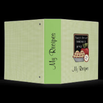 Homemade Apple Pie (Green) Recipe Binder binders