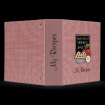 Homemade Apple Pie (Red) Recipe Binder