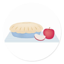 Homemade Apple Pie Round Sticker
