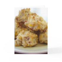 Homemade Bacon Cheddar Biscuit Notecards