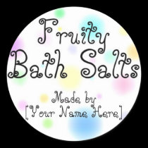 Homemade Bath Salts Customizable Labels stickers by enslavedbyfaeries Homemade Bath Salts Customizable Labels stickers