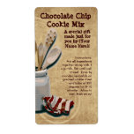 Homemade Cookie Mix Gift Jar Labels, Personalized labels