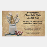 Homemade Cookie Mix Gift Jar Labels, Personalized stickers