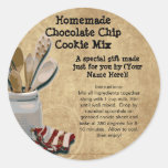 Homemade Cookie Mix Gift Jar Labels, Personalized stickers