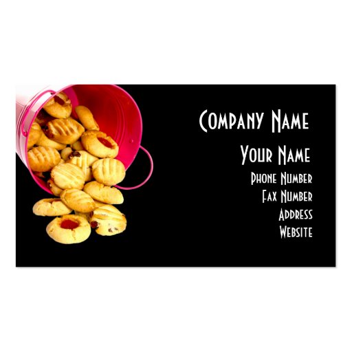 Homemade Cookies Business Card (front side)