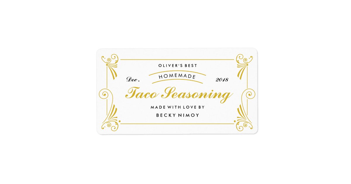 Homemade Food Labels Baked Goods, Condiments Zazzle