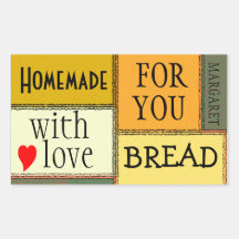 Homemade Food-Personalize It Rectangle Sticker