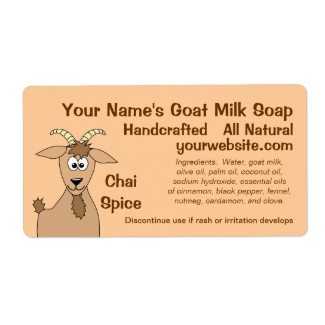 Homemade Goat Milk Soap Labels Design Template