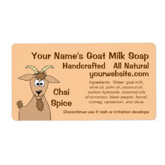 Homemade Goat Milk Soap Labels Design Template