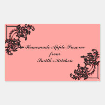 Homemade goods label template - stickers