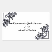 Homemade goods label template - stickers
