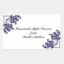 Homemade goods label template - stickers