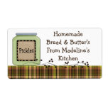 Homemade Pickles (Customize) labels