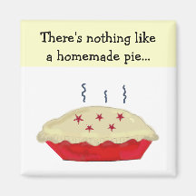 Homemade Pie Refrigerator Magnets