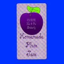 Homemade Plum Jam Custom Shipping Labels