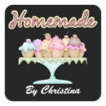 Homemade ... square sticker