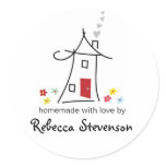 Homemade with Love Sticker Label