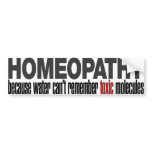 HOMEOPATHY BUMPER STICKER