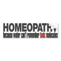 HOMEOPATHY bumper stickers