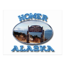 HOMER, ALASKA POST CARD
