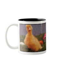 Homer and Duck mug