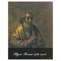 Homer. By Rembrandt Van Rijn  (Best Quality) Custom Flyer