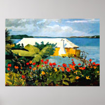 Homer: Flower Garden and Bungalow Poster