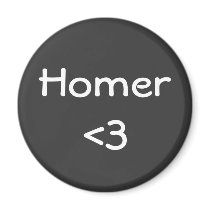 Homer love fridge magnet