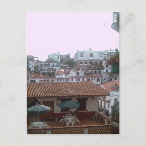 Homes and restaurants in Taxco postcard