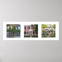 Homes of Nantucket, Massachusetts Triptych Print