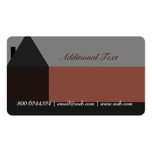 HomeSales Realtor Classy Business Card Template (back side)
