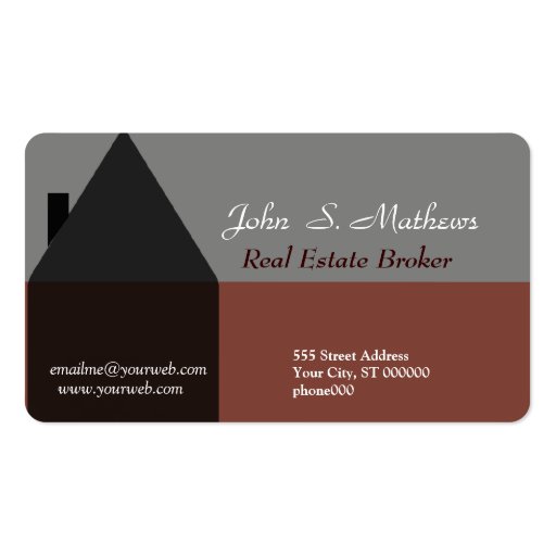 HomeSales Realtor Classy Business Card Template (front side)