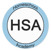 Homeschool Academy Round Stickers